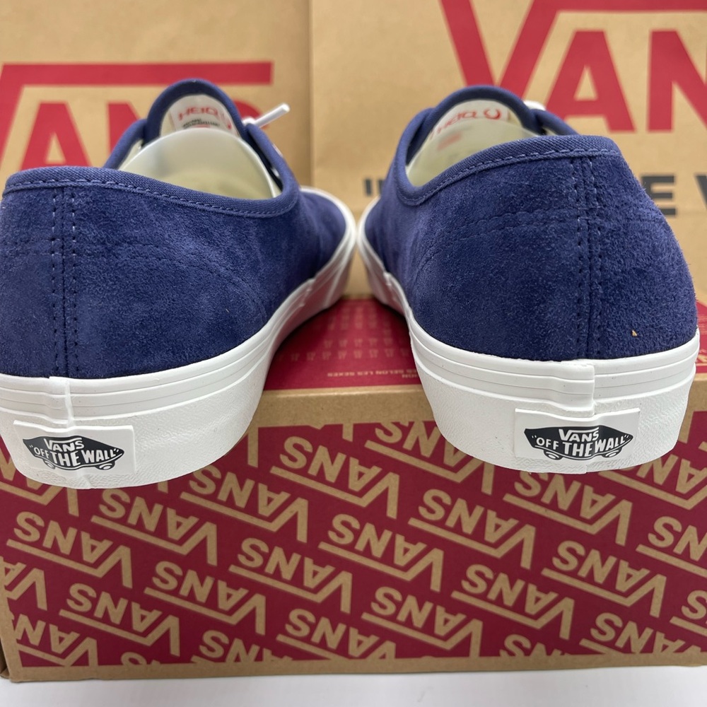 Vans Men’s Authentic
Pig Suede Deep Twilight Sneakers 
Vans Navy Suede Low-Tops - Picture 10 of 16